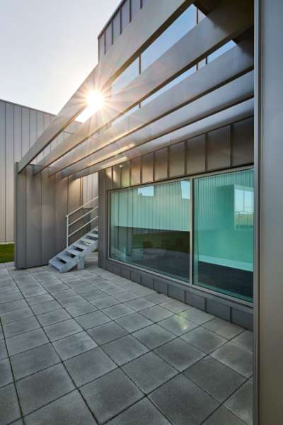 Stahlverkleidetes Schlachthof-Kraftzentrum in Himmerland, Himmerlandskød, Nordre Ringvej 99, 9620 Aalestrup, Dänemark